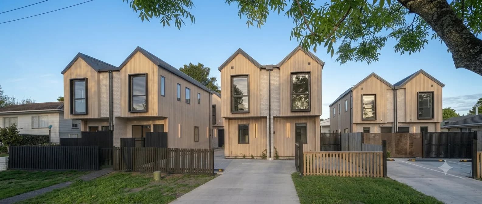 Mediterranean villa clad in Nova-Ash thermo-treated wood