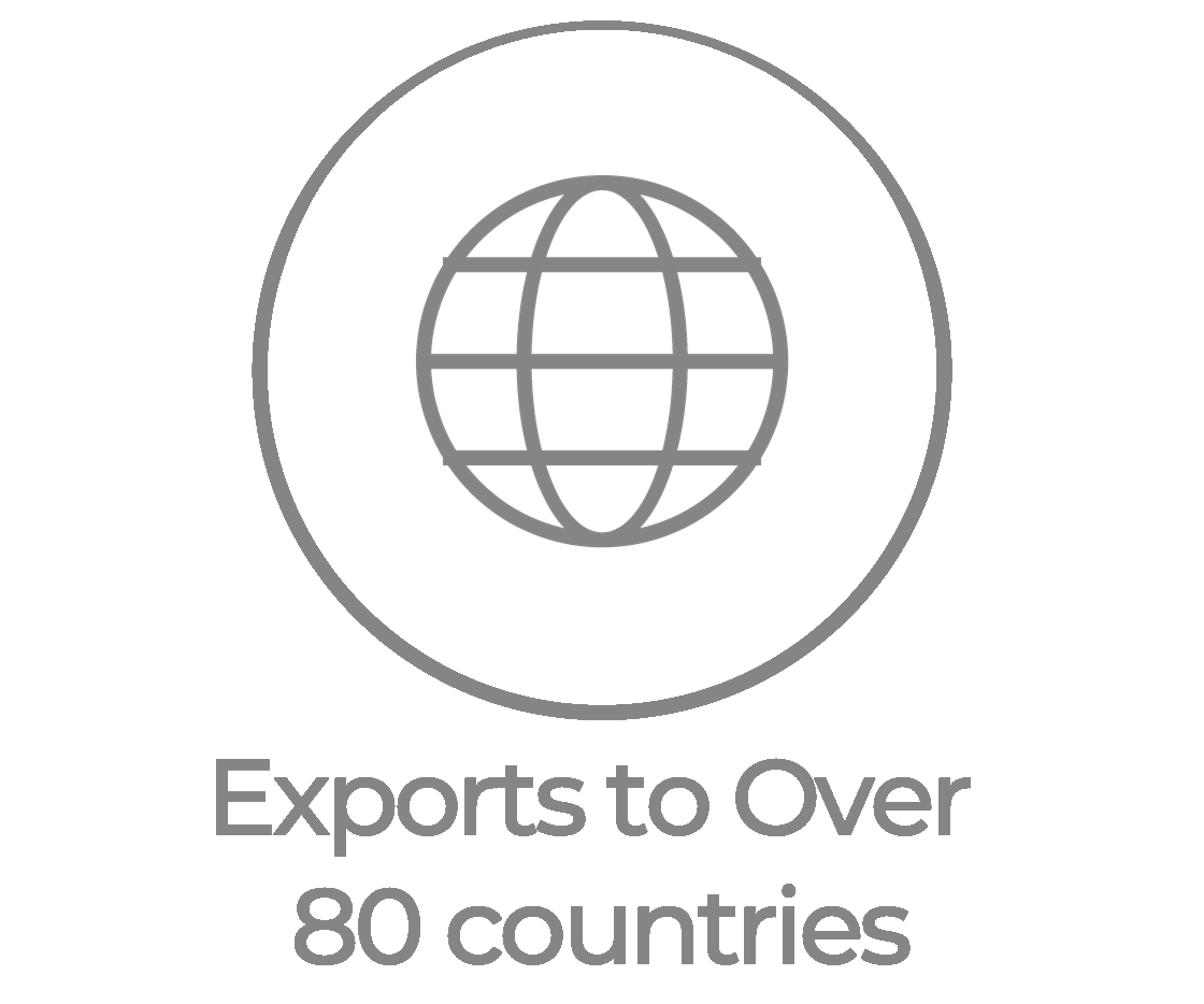 Exports to 80+ Countries