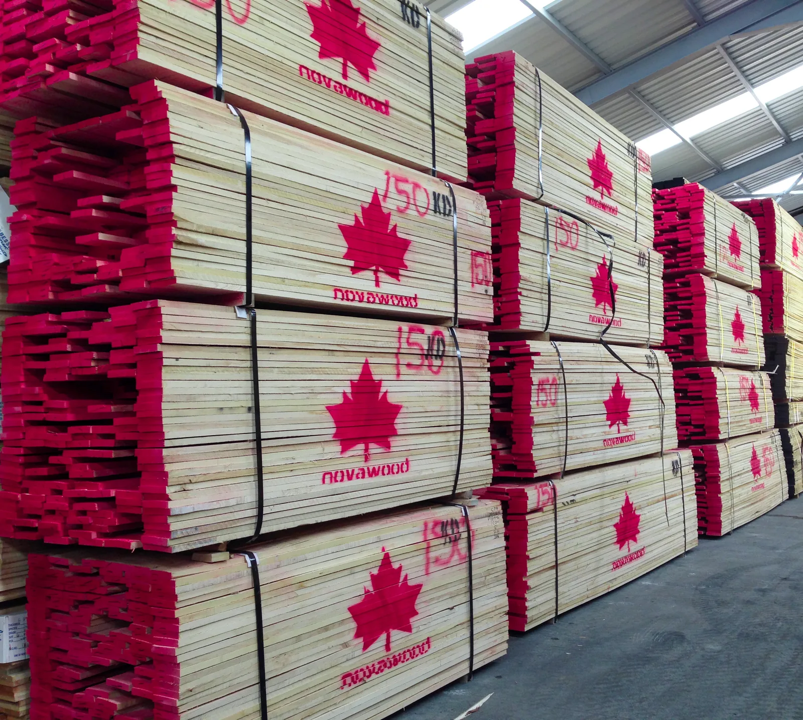 Novawood raw timber