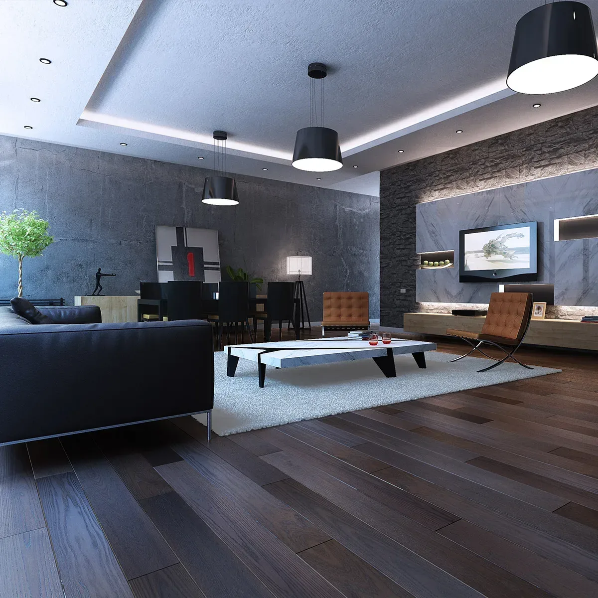 Ash Solid Parquet (Dark)